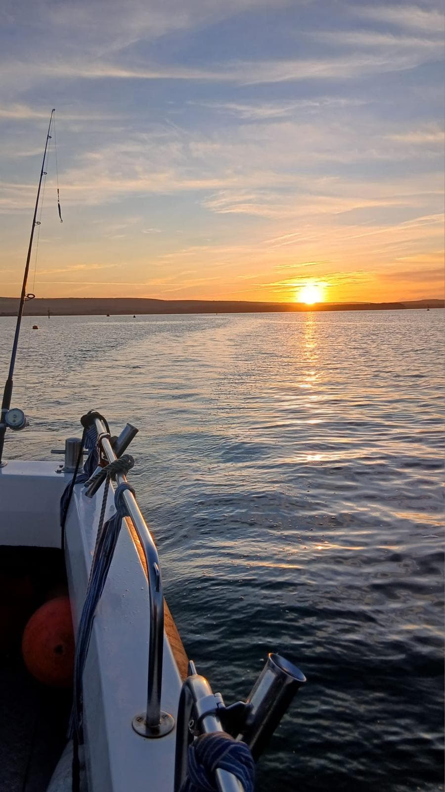 Danny Boy 2 fishing charter boat at sea in Poole Harbour